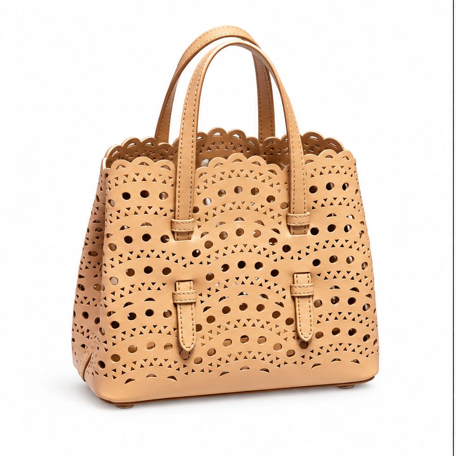 Montpellier — Abricot — cabas seul sur fond blanc
