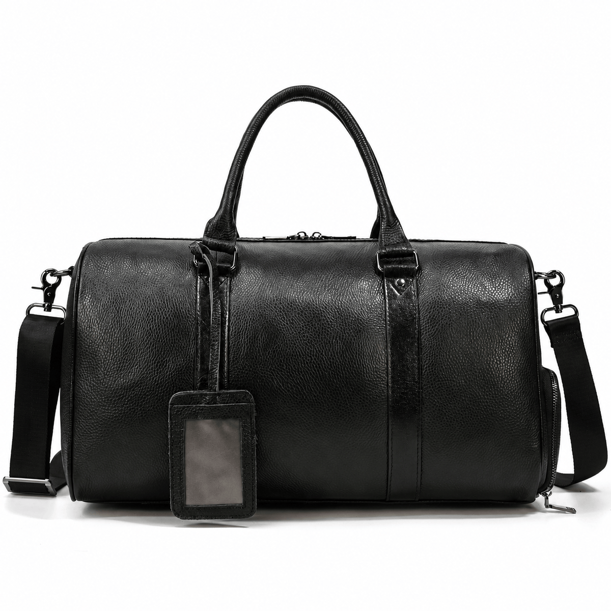 Montrouge — sac de voyage noir 45 cm avec bandoulière, sans personnalisation