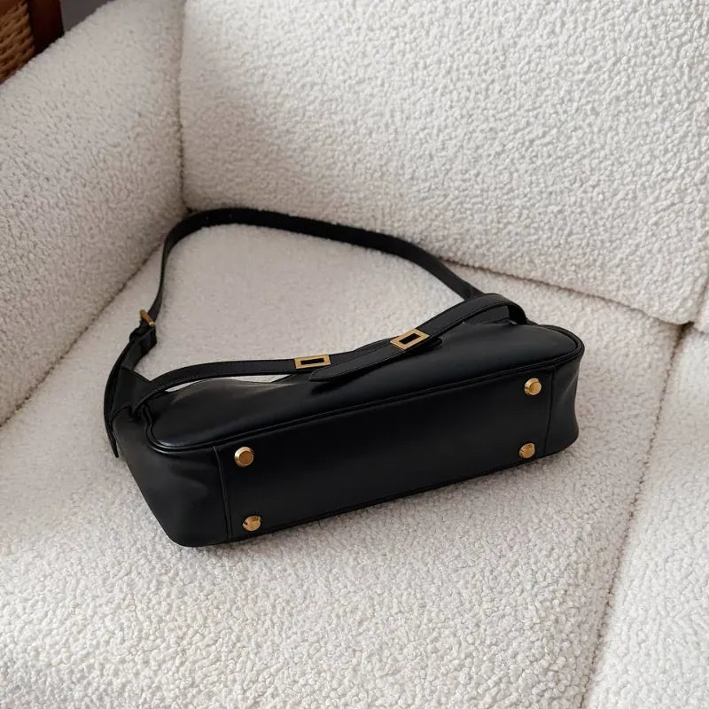 Nice, cabas en croûte de cuir, boucle ceinture, vue produit 2 (2 sur 14)