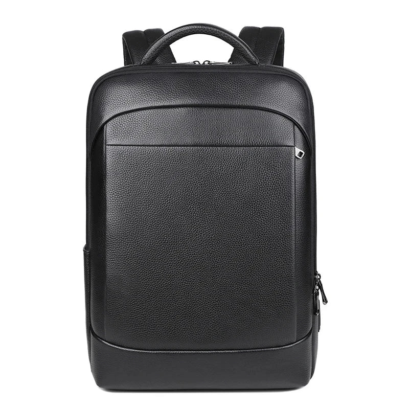 Pantin, sac à dos en cuir véritable, 15,6 pouces, vue produit 4 (4 sur 6)