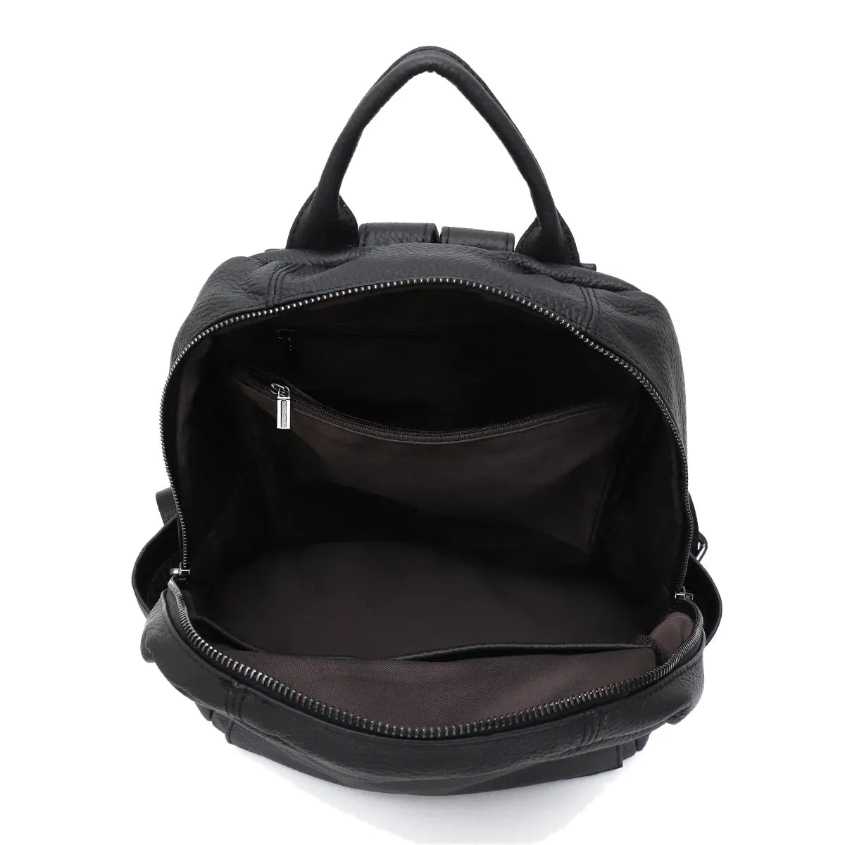 Quimper, sac à dos en peau de vache souple, usage quotidien, vue produit 5 (5 sur 10)