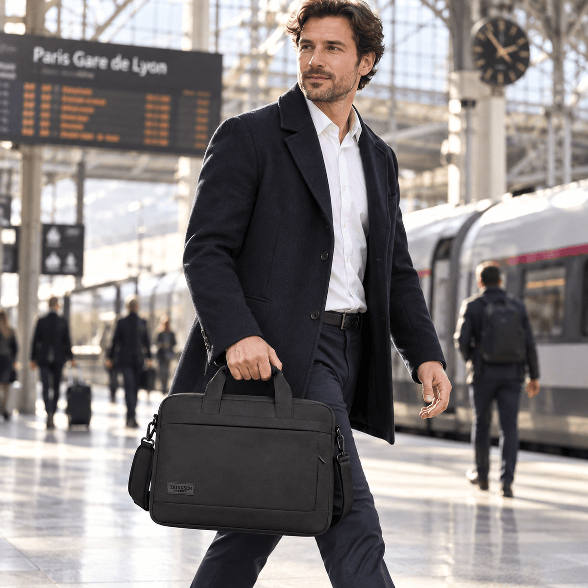 Saint-Benoît — Poche frontale — Noir — sacoche portée