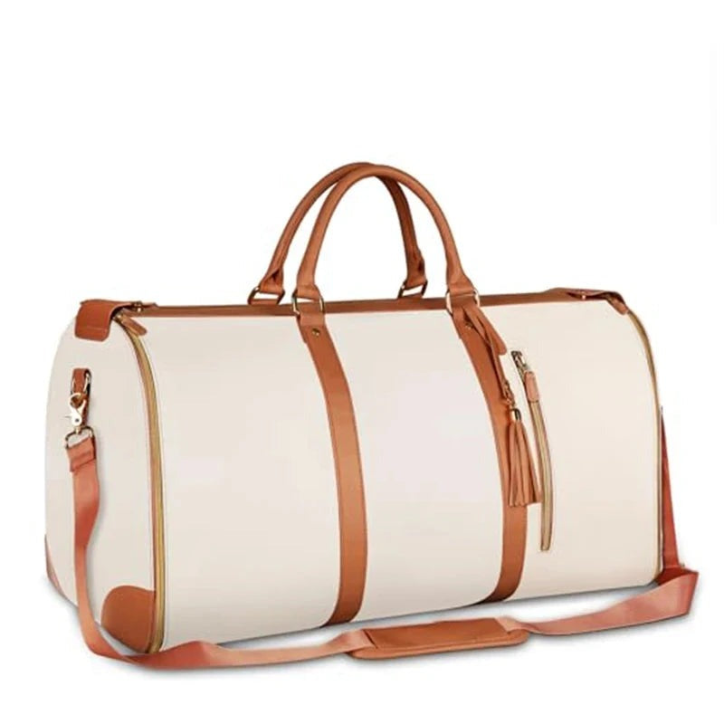 Saint-Brieuc, sac de voyage pliable simili cuir, format cabine, vue produit 4 (4 sur 6)