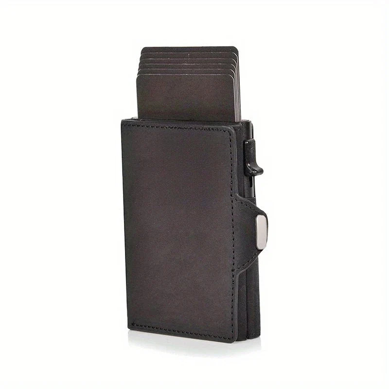 Saint-Pierre, porte-cartes pop-up en cuir véritable, blocage rfid, vue produit 10 (10 sur 10)
