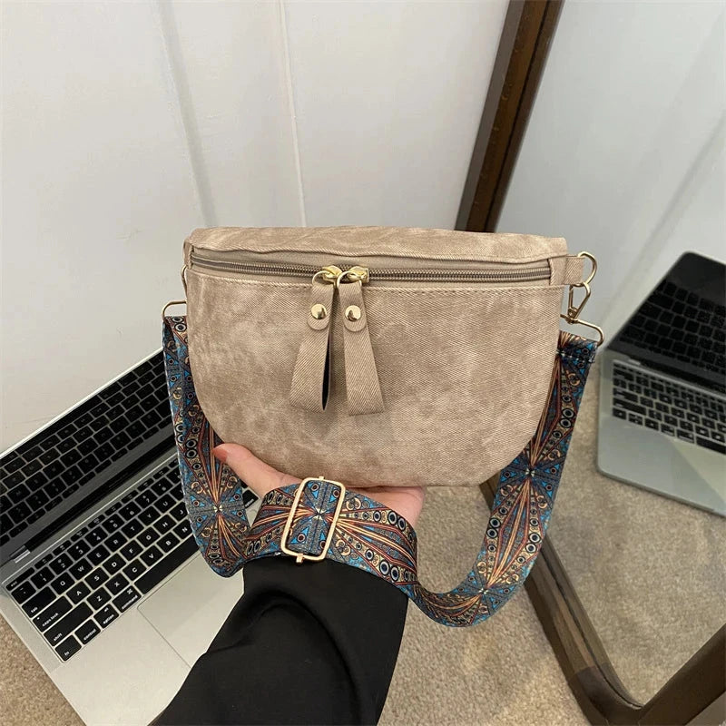 Sartrouville, sac banane simili cuir, ligne hobo, vue produit 8 (8 sur 9)