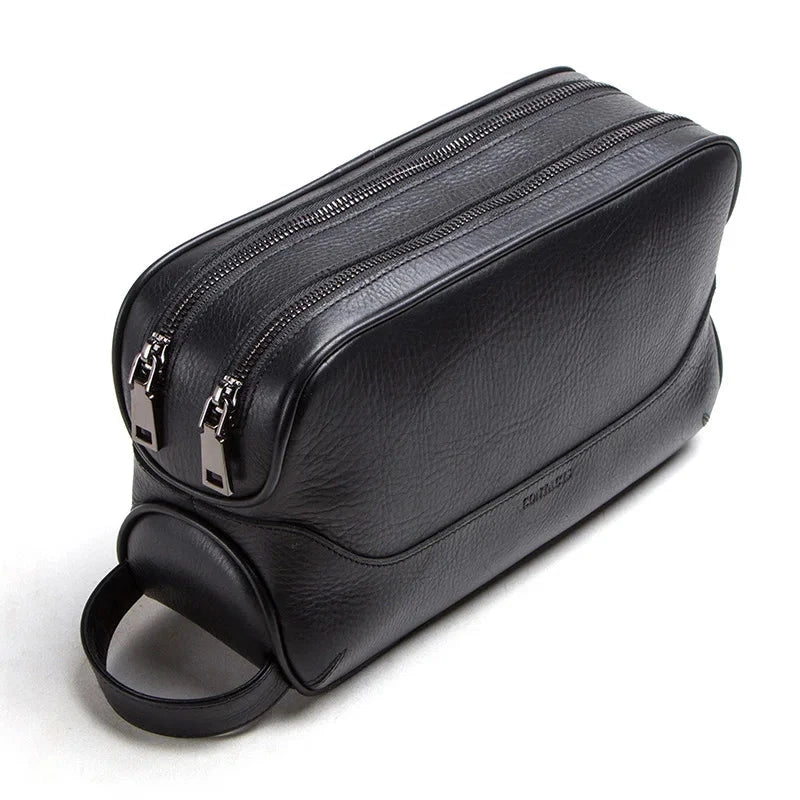Savigny-sur-Orge, trousse de toilette en cuir véritable, vue produit 7 (7 sur 8)