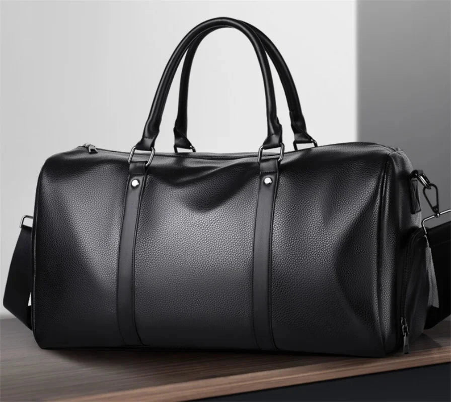Sète, sac de sport simili cuir, imperméable et rétro, vue produit 7 (7 sur 7)