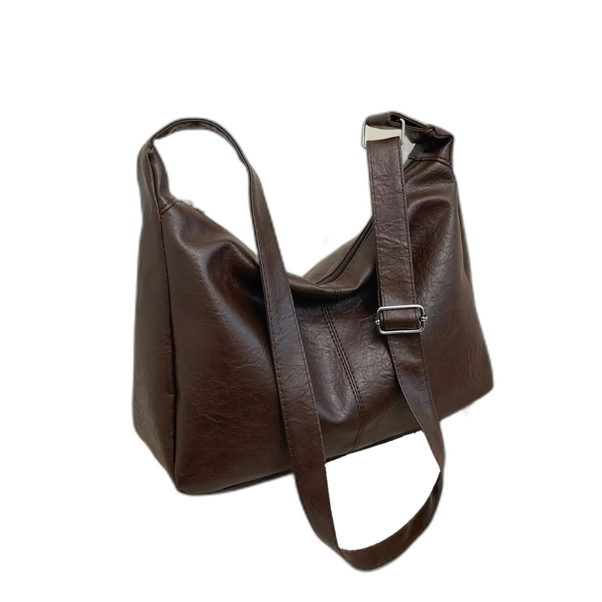Toulon, cabas simili cuir, esprit vintage décontracté, vue produit 3 (3 sur 8)
