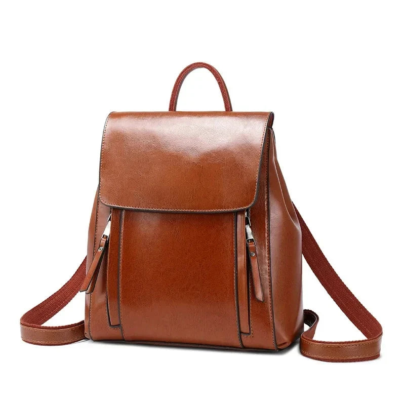 Valence, sac à dos bandoulière en cuir véritable, vue produit 10 (10 sur 10)