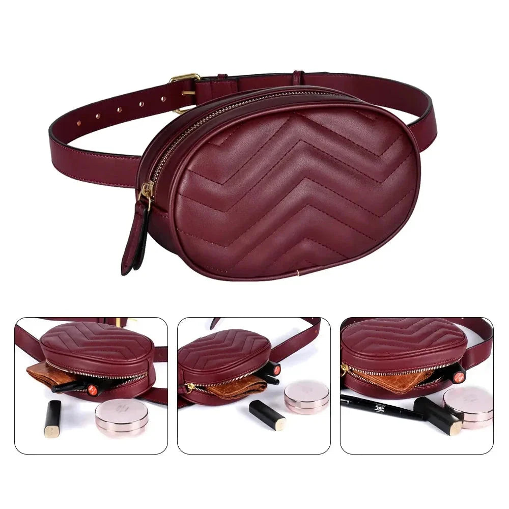 Vaulx-en-Velin, sac banane simili cuir, ceinture ronde, vue produit 3 (3 sur 13)