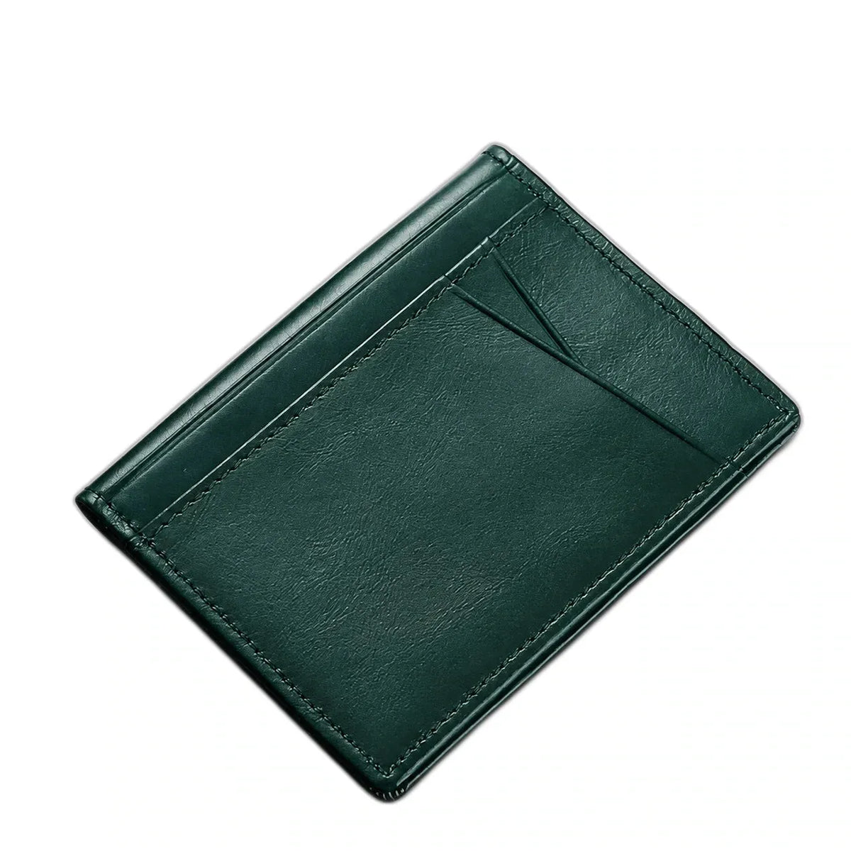Calais — portefeuille vert, vue de face