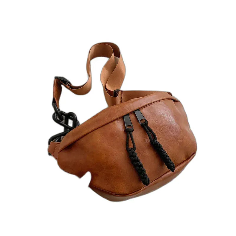 Carcassonne, sac de poitrine bandoulière simili cuir, souple, vue produit 9 (9 sur 9)