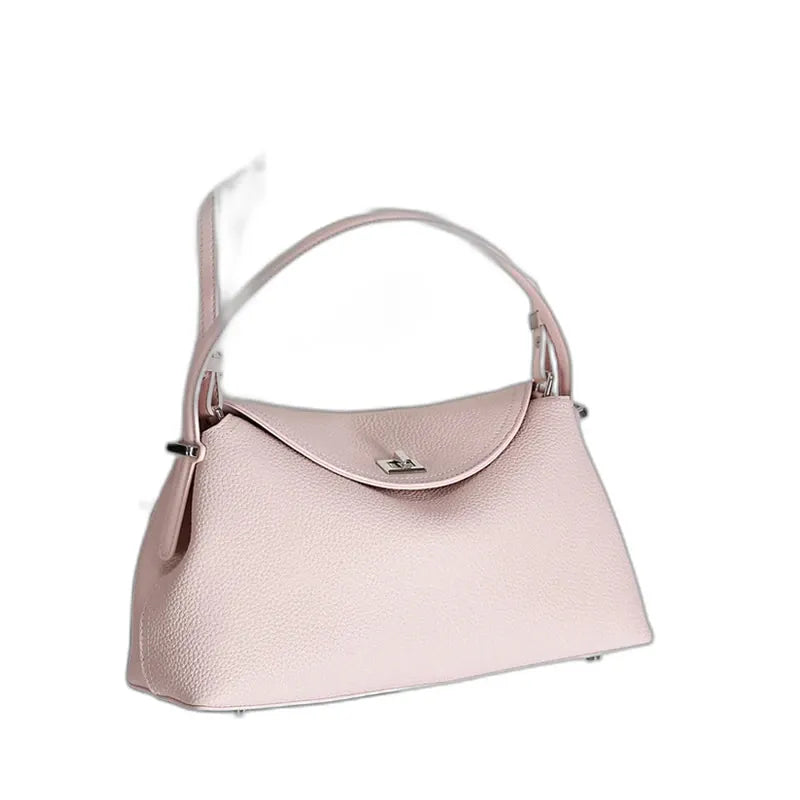Chelles, sac à main rétro en cuir véritable, ligne luxe, vue produit 4 (4 sur 12)