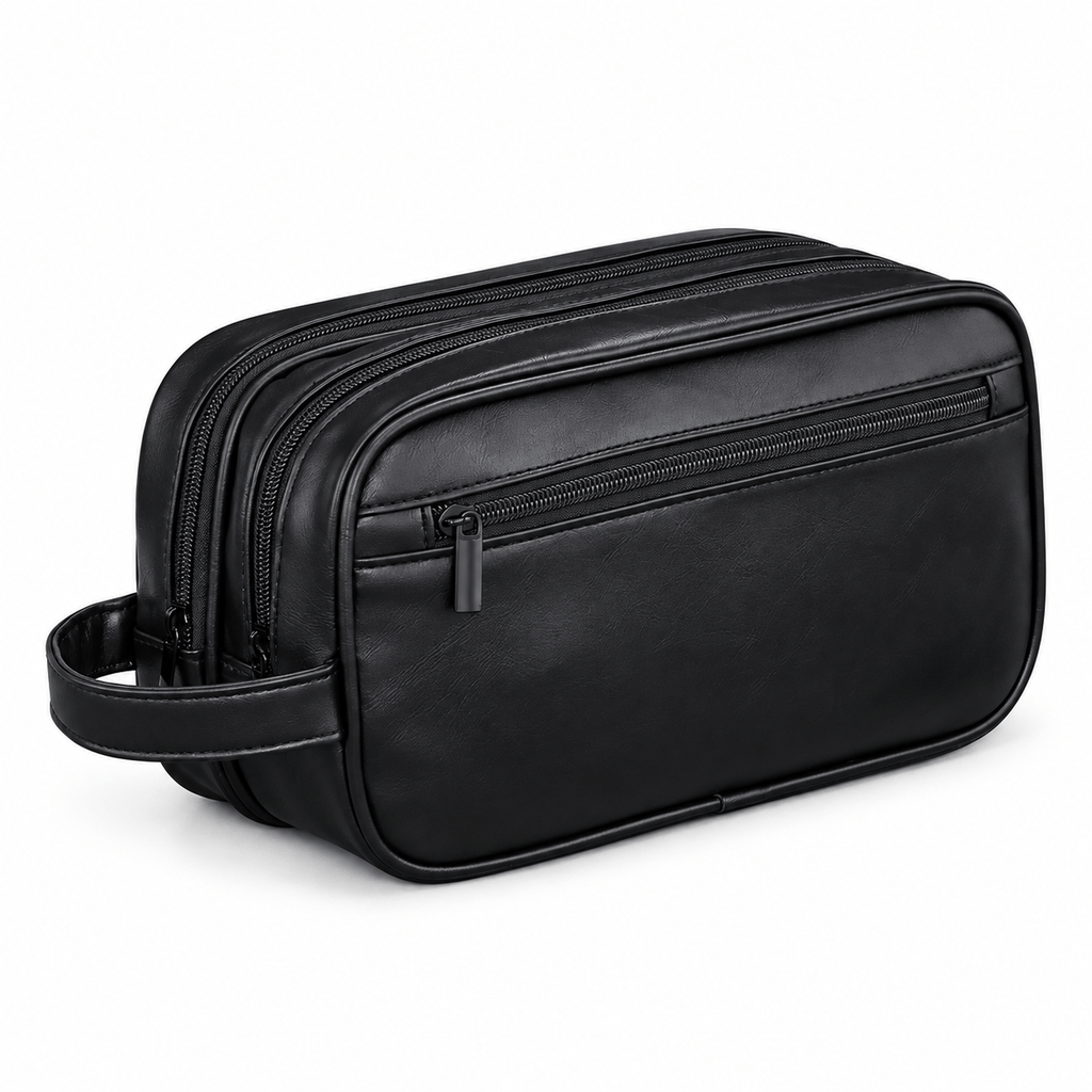 Échirolles — Noir — trousse de toilette seule sur fond blanc