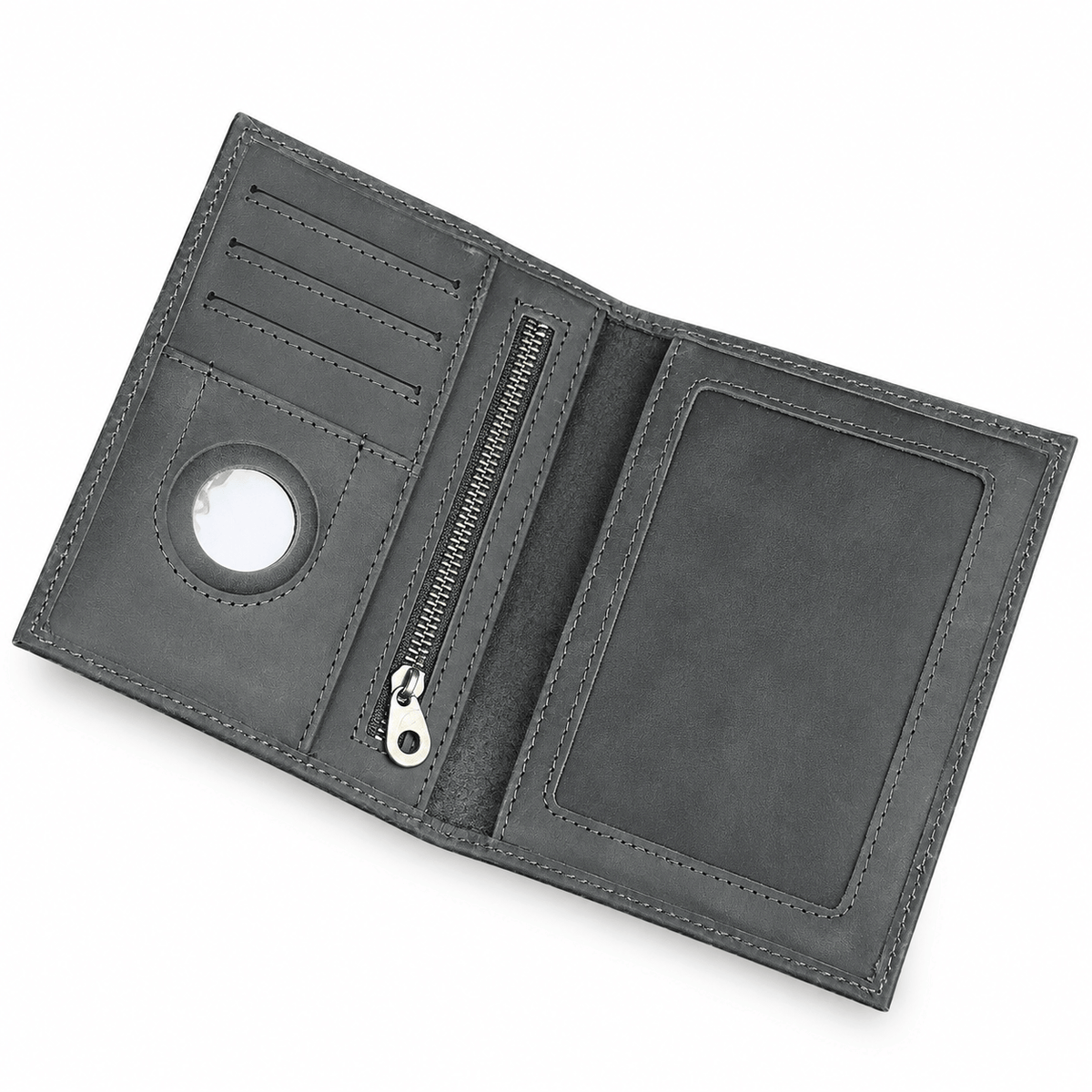 Issy-les-Moulineaux — Gris fumé — portefeuille passeport sur fond blanc