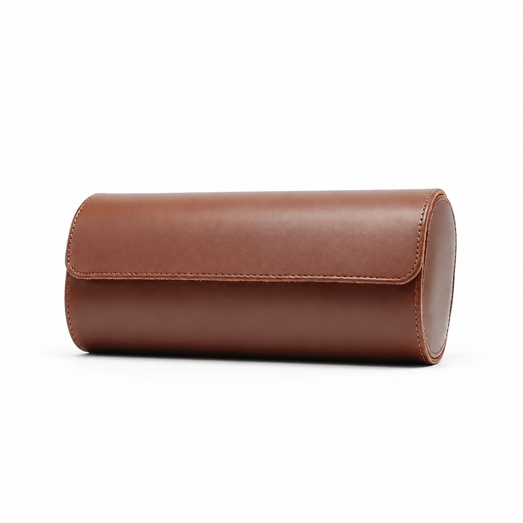 Ivry-sur-Seine — Marron — 3 montres — rouleau seul sur fond blanc