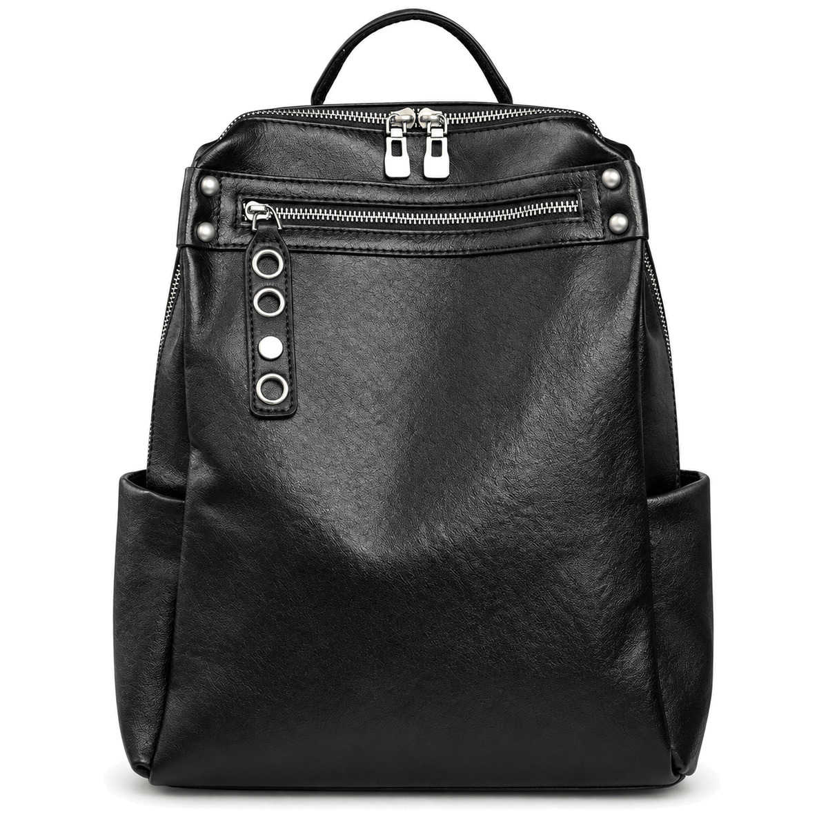 La Seyne-sur-Mer — sac à dos noir seul sur fond blanc