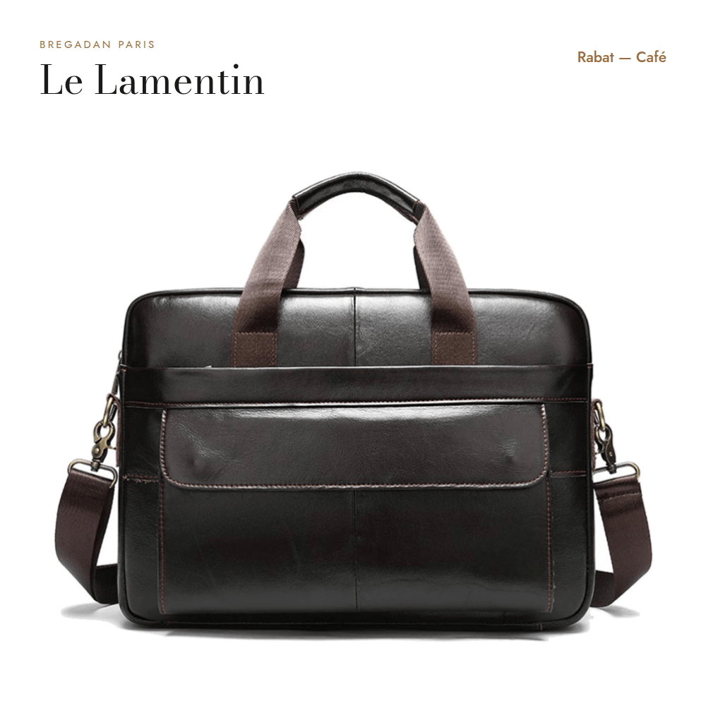 Le Lamentin — façade à rabat, cuir café