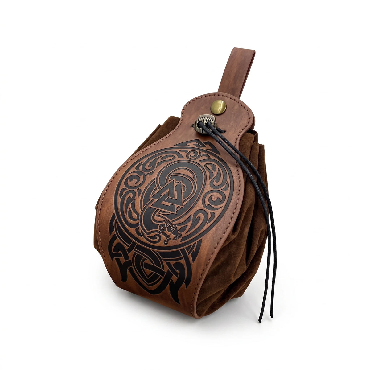 Les Sables-d'Olonne - pochette banane brune, packshot sur fond blanc