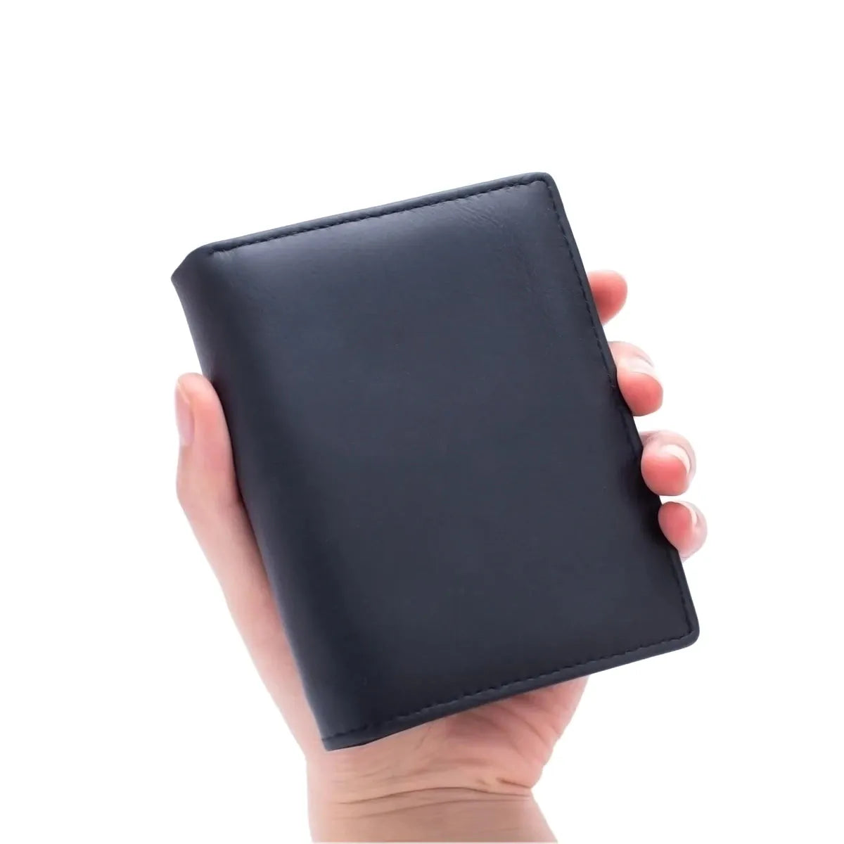 Mamoudzou, portefeuille en cuir véritable, porte-monnaie zippé, vue produit 7 (7 sur 12)