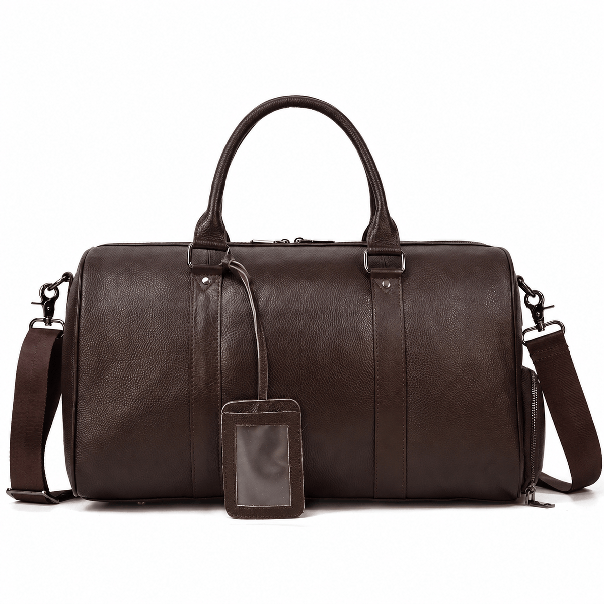 Montrouge — sac de voyage marron 45 cm avec bandoulière, sans personnalisation
