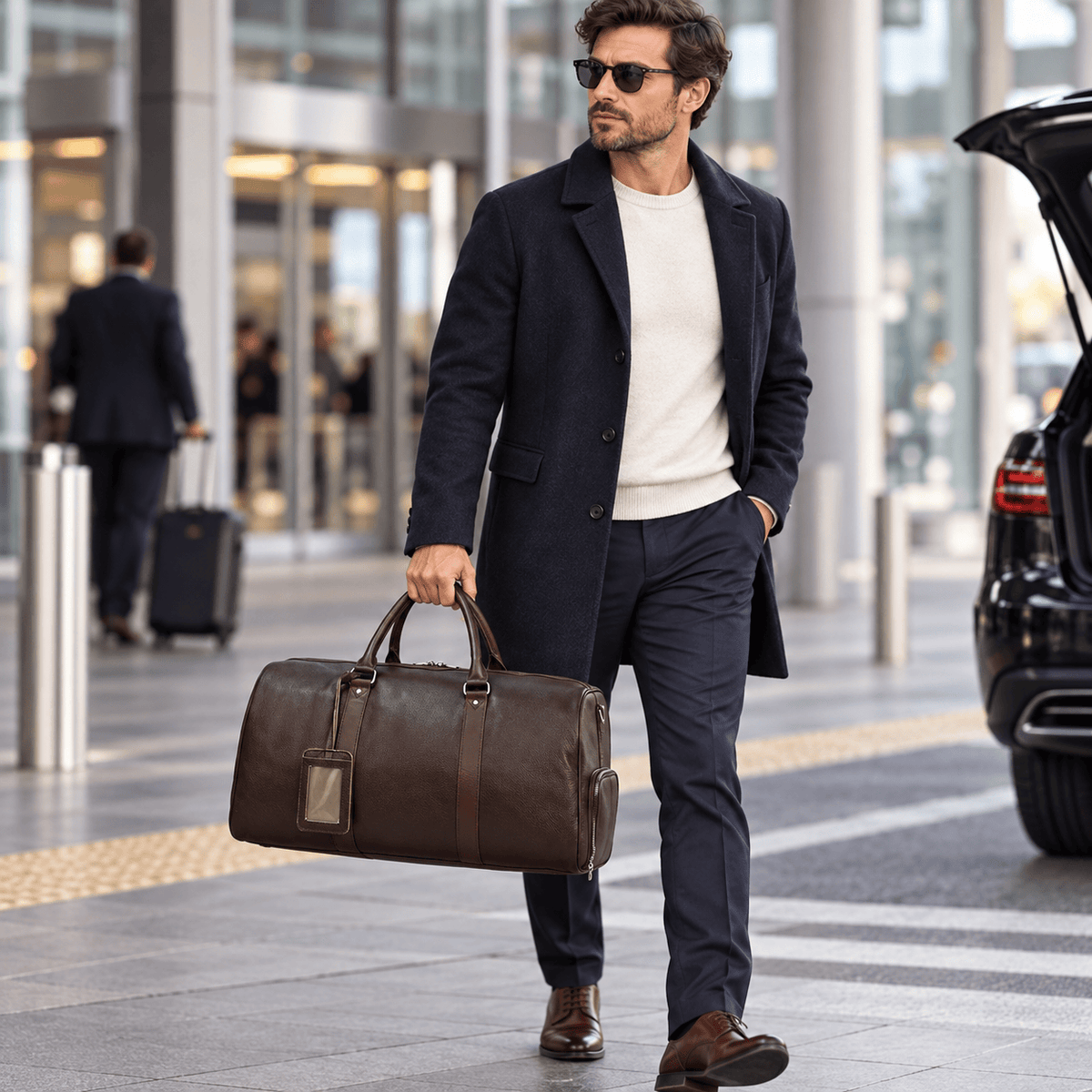 Montrouge — modèle classique — Marron — 55 cm — sac porté sans personnalisation