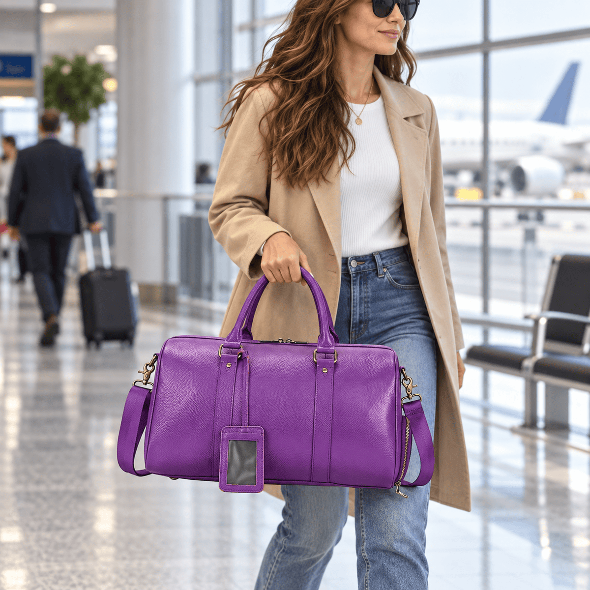 Montrouge — modèle classique — Violet — 45 cm — sac porté