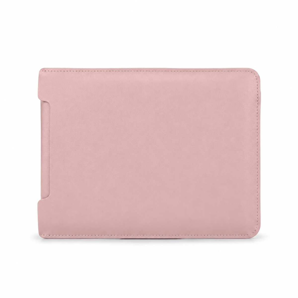 Mulhouse — housse MacBook rose poudré sur fond blanc