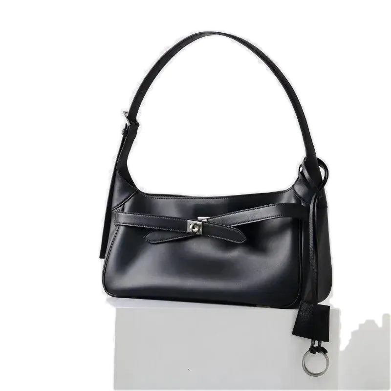 Nice, cabas en croûte de cuir, boucle ceinture, vue produit 8 (8 sur 14)