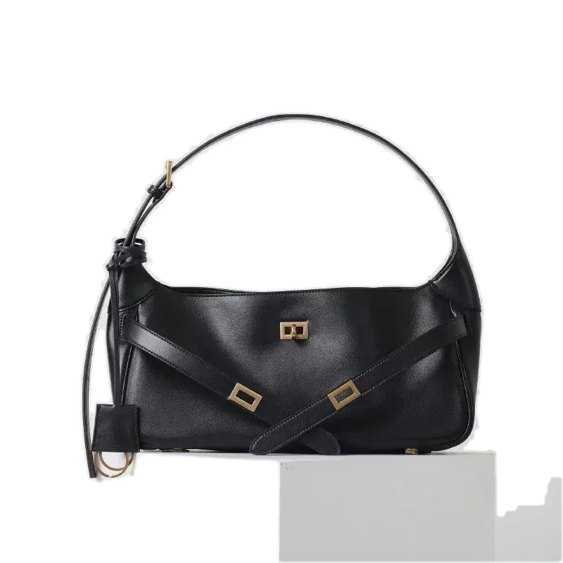 Nice, cabas en croûte de cuir, boucle ceinture, vue produit 9 (9 sur 14)