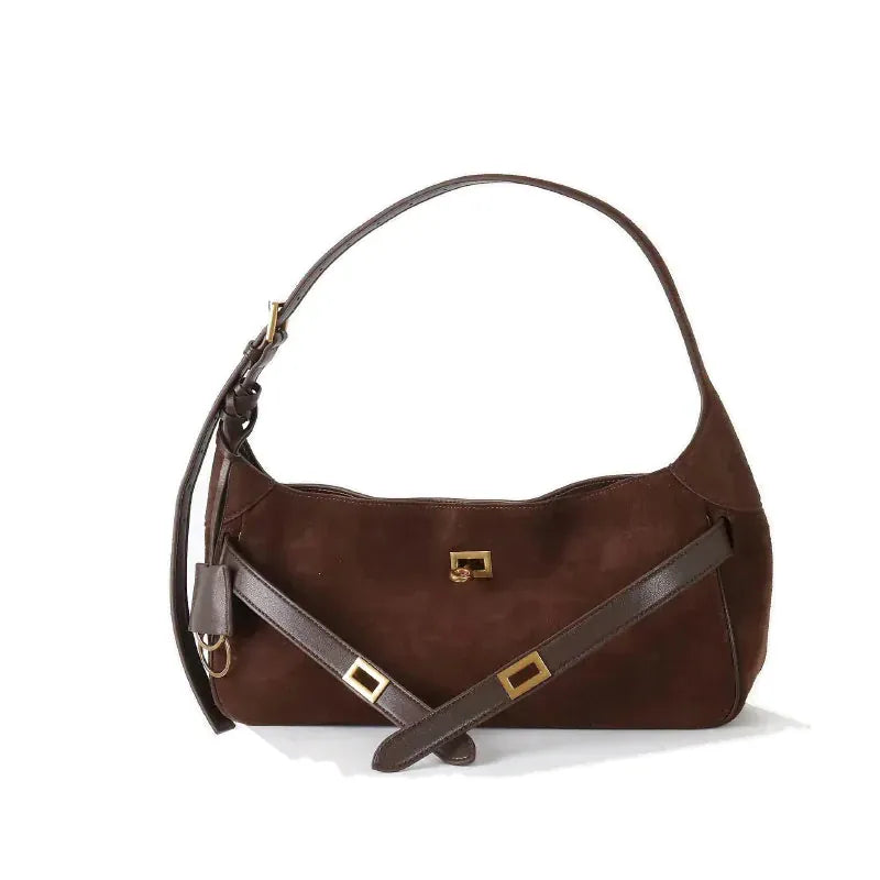 Nice, cabas en croûte de cuir, boucle ceinture, vue produit 12 (12 sur 14)