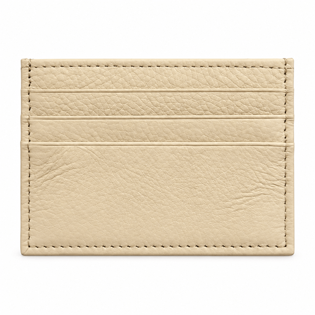 Nouméa — porte-cartes Beige, packshot sur fond blanc