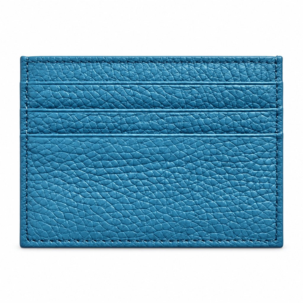 Nouméa — porte-cartes Bleu denim, packshot sur fond blanc