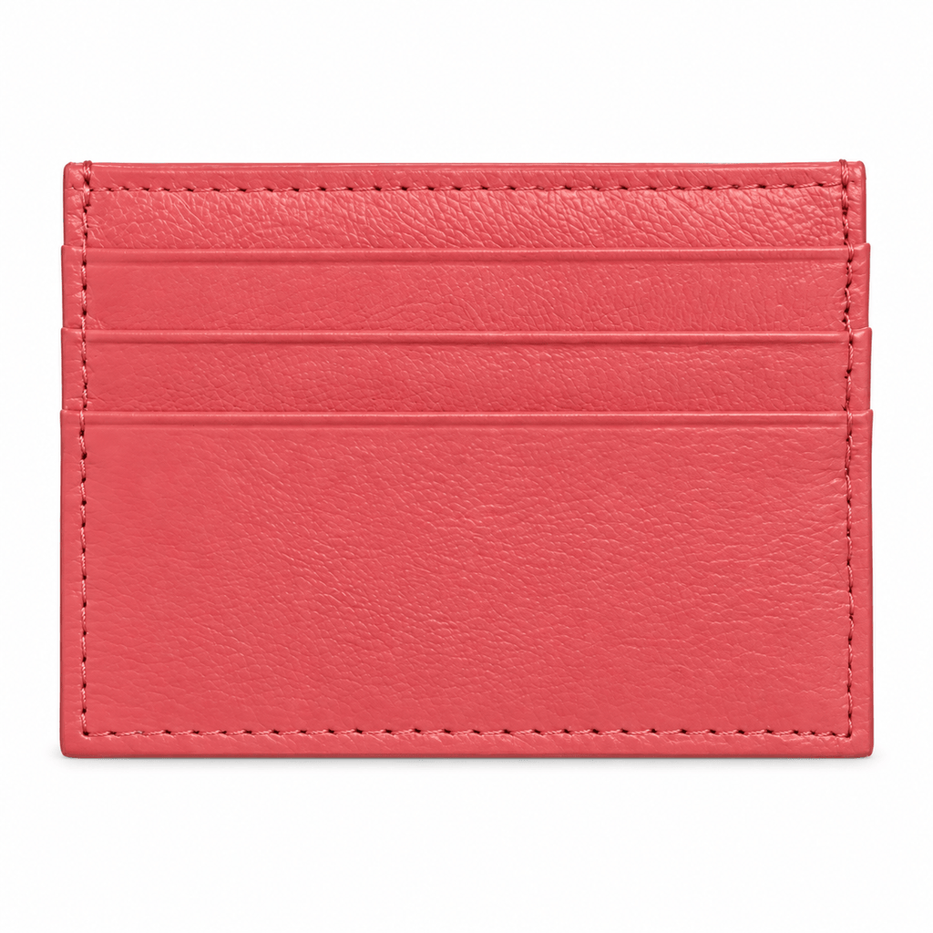 Nouméa — porte-cartes Rose rouge, packshot sur fond blanc