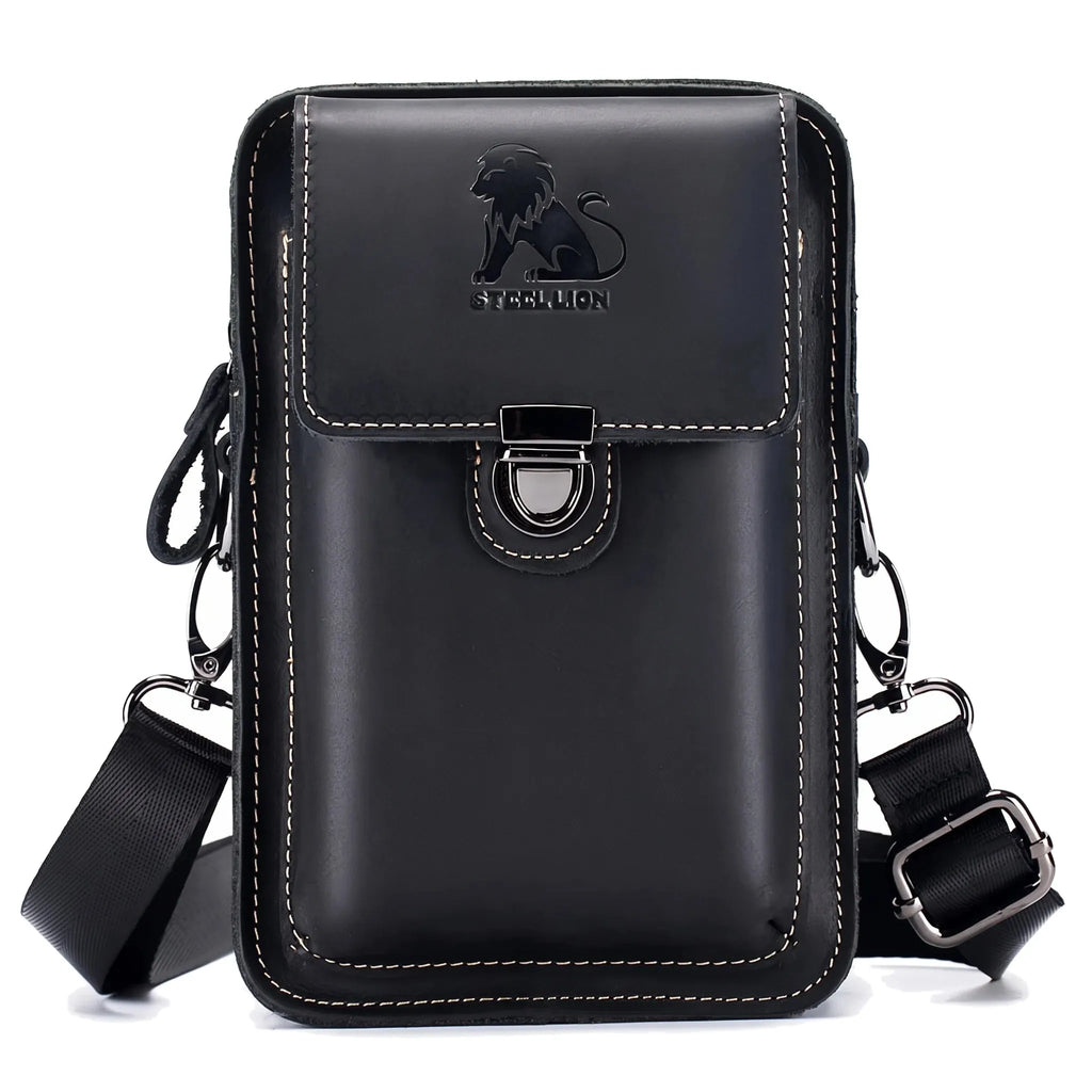 Saint-Laurent-du-Maroni - sac téléphone noir, packshot sur fond blanc