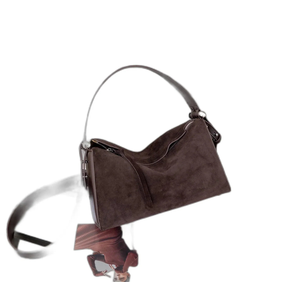 Saint-Louis, sac à main en cuir véritable, ligne luxe, vue produit 8 (8 sur 16)
