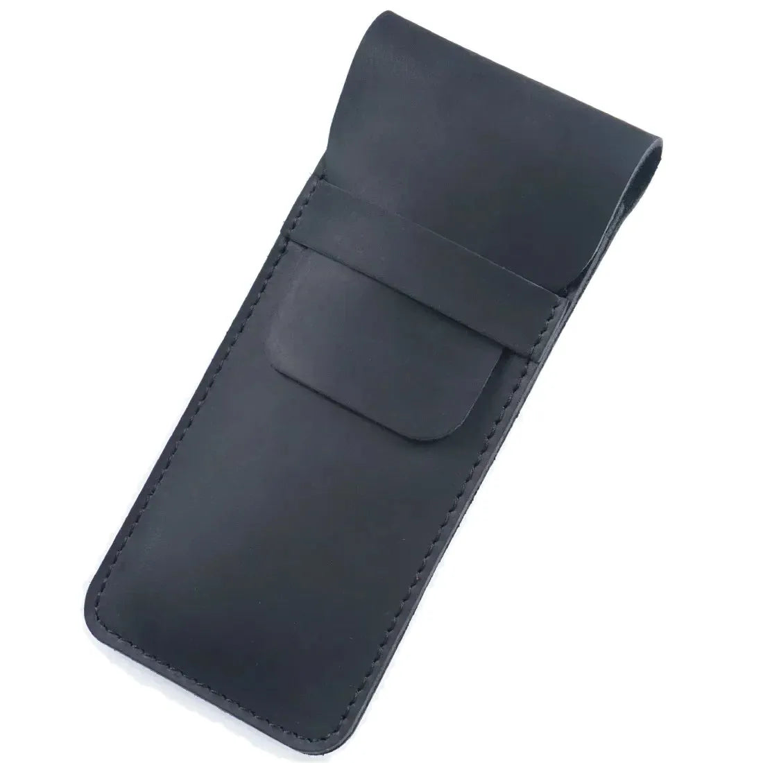Saint-Maur-des-Fossés, porte-stylo plume en cuir véritable, fait main, vue produit 13 (13 sur 20)
