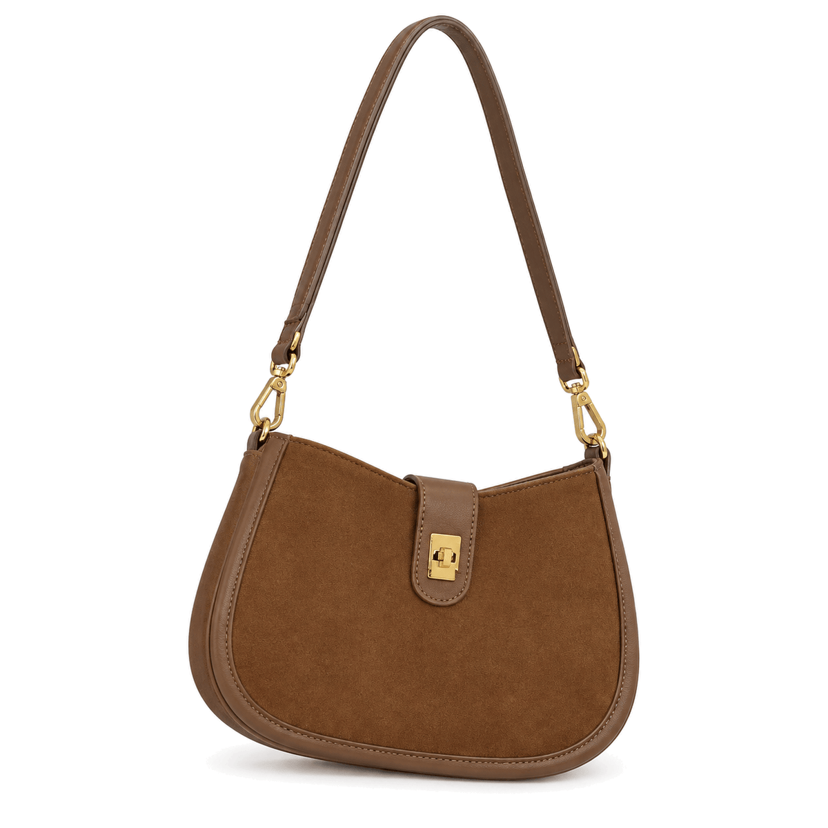 Salon-de-Provence — sac marron seul sur fond blanc
