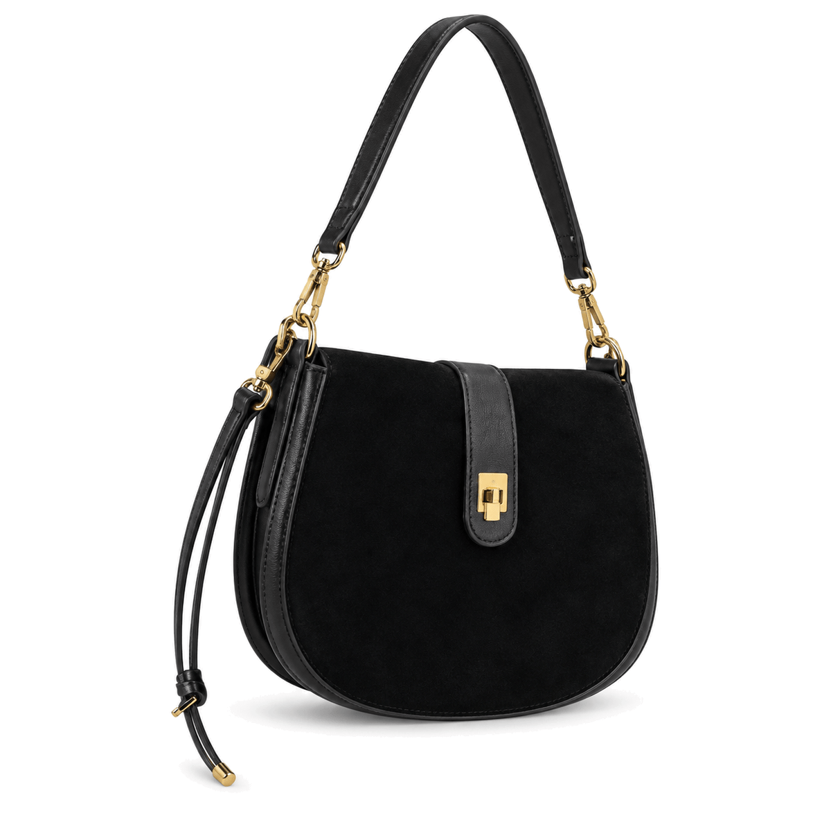 Salon-de-Provence — sac noir seul sur fond blanc