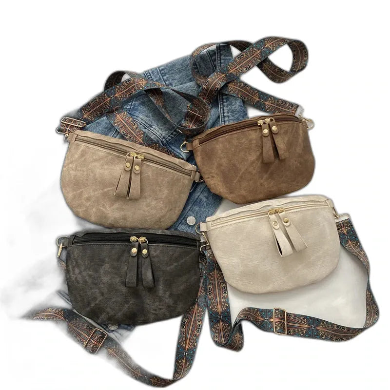 Sartrouville, sac banane simili cuir, ligne hobo, vue produit 6 (6 sur 9)