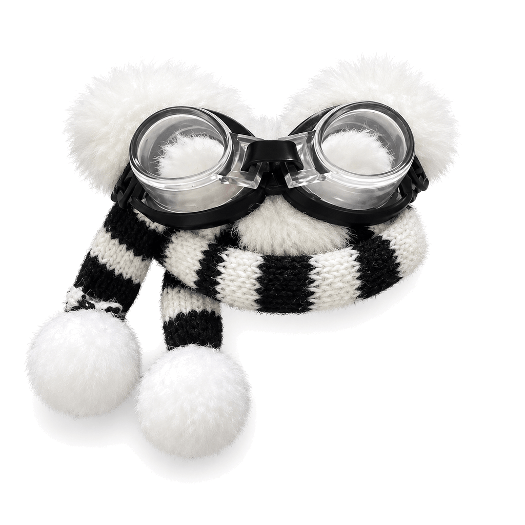 Talence — peluche lunettes et écharpe seule sur fond blanc