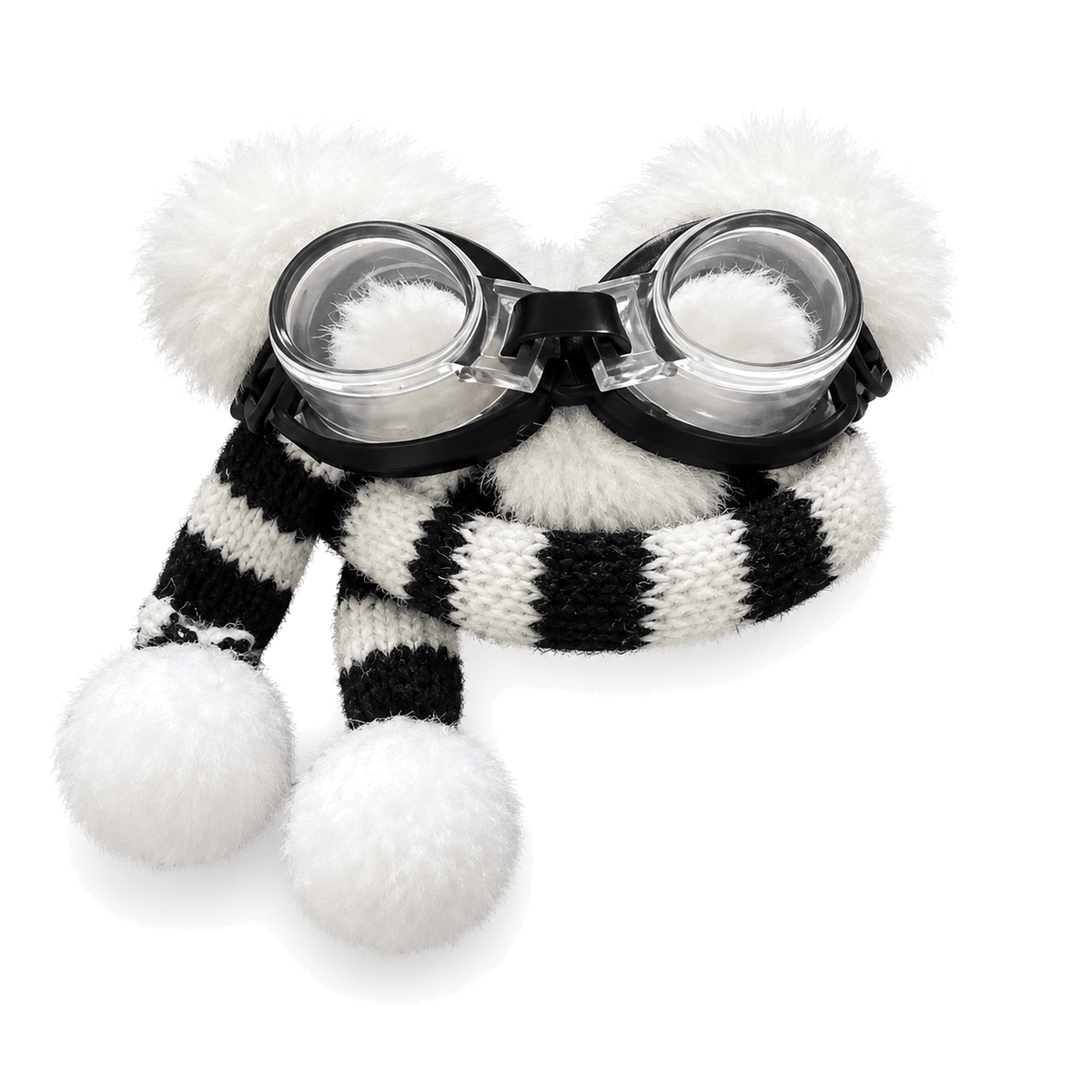 Talence — peluche lunettes et écharpe seule sur fond blanc