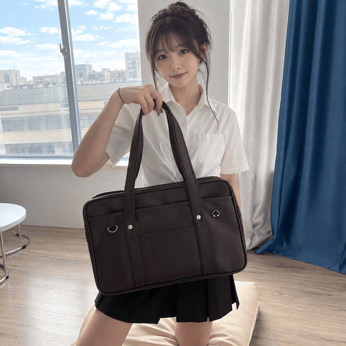 Talence - Sac d'école et accessoires au choix, photo portée en plein cadre