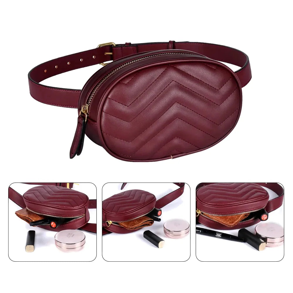 Vaulx-en-Velin, sac banane simili cuir, ceinture ronde, vue produit 3 (3 sur 13)