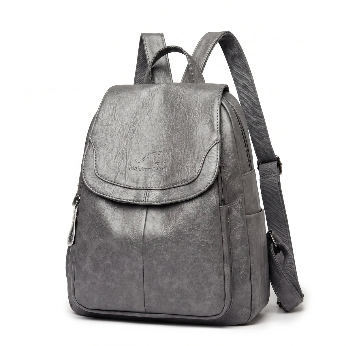 Villeneuve-d'Ascq - sac à dos gris, packshot sur fond blanc