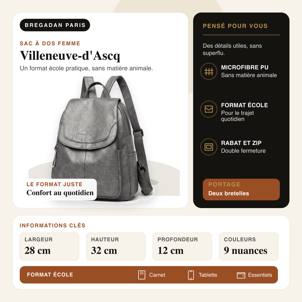 Villeneuve-d'Ascq — infographie Bregadan V3 : Un format école pratique, sans matière animale